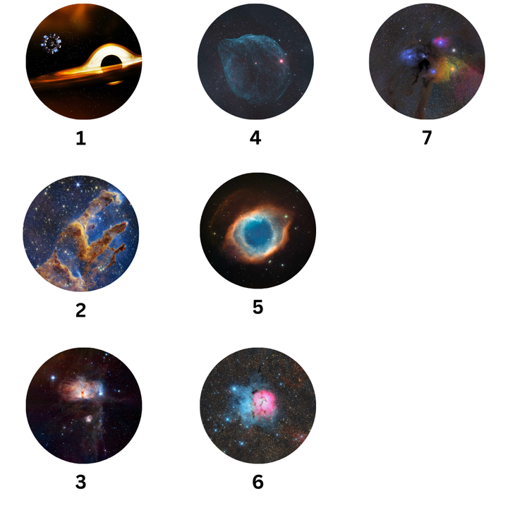 Doplňujúca sada kaziet pre projektor galaxie (1. generácia) | 7 kaziet so snímkami v HD kvalite