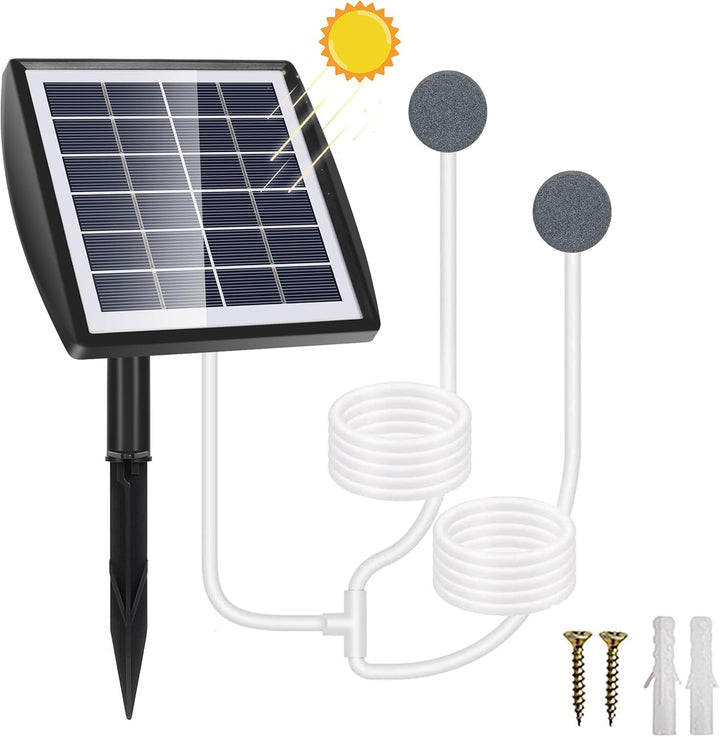 Fapiere Solárny prevzdušňovač jazierka – 2200 mAh batérie, 2 režimy, 2 W