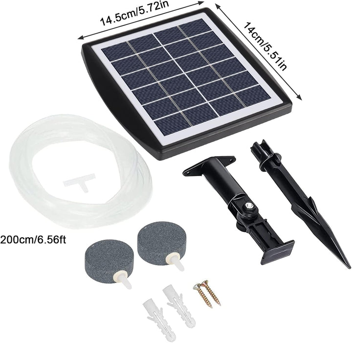 Fapiere Solárny prevzdušňovač jazierka – 2200 mAh batérie, 2 režimy, 2 W