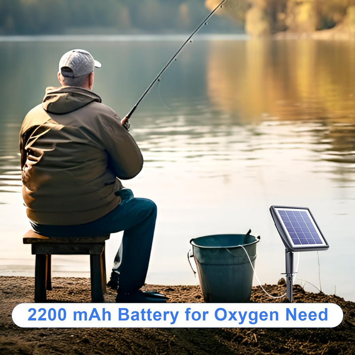 PChero Solárny prevzdušňovač jazierka – 2200 mAh batérie, 2 režimy, 2 W