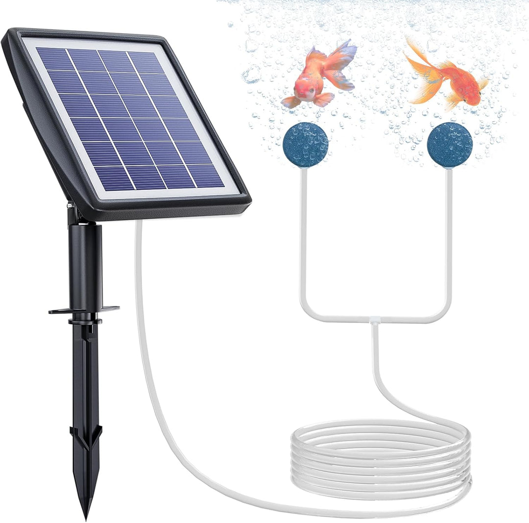 PChero Solárny prevzdušňovač jazierka – 2200 mAh batérie, 2 režimy, 2 W