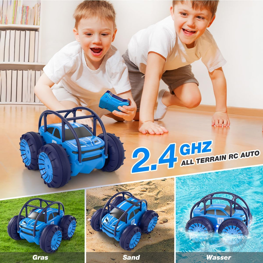 MaxTronic RC vodeodolné kaskadérske auto s LED svetlami a 360 ° triky