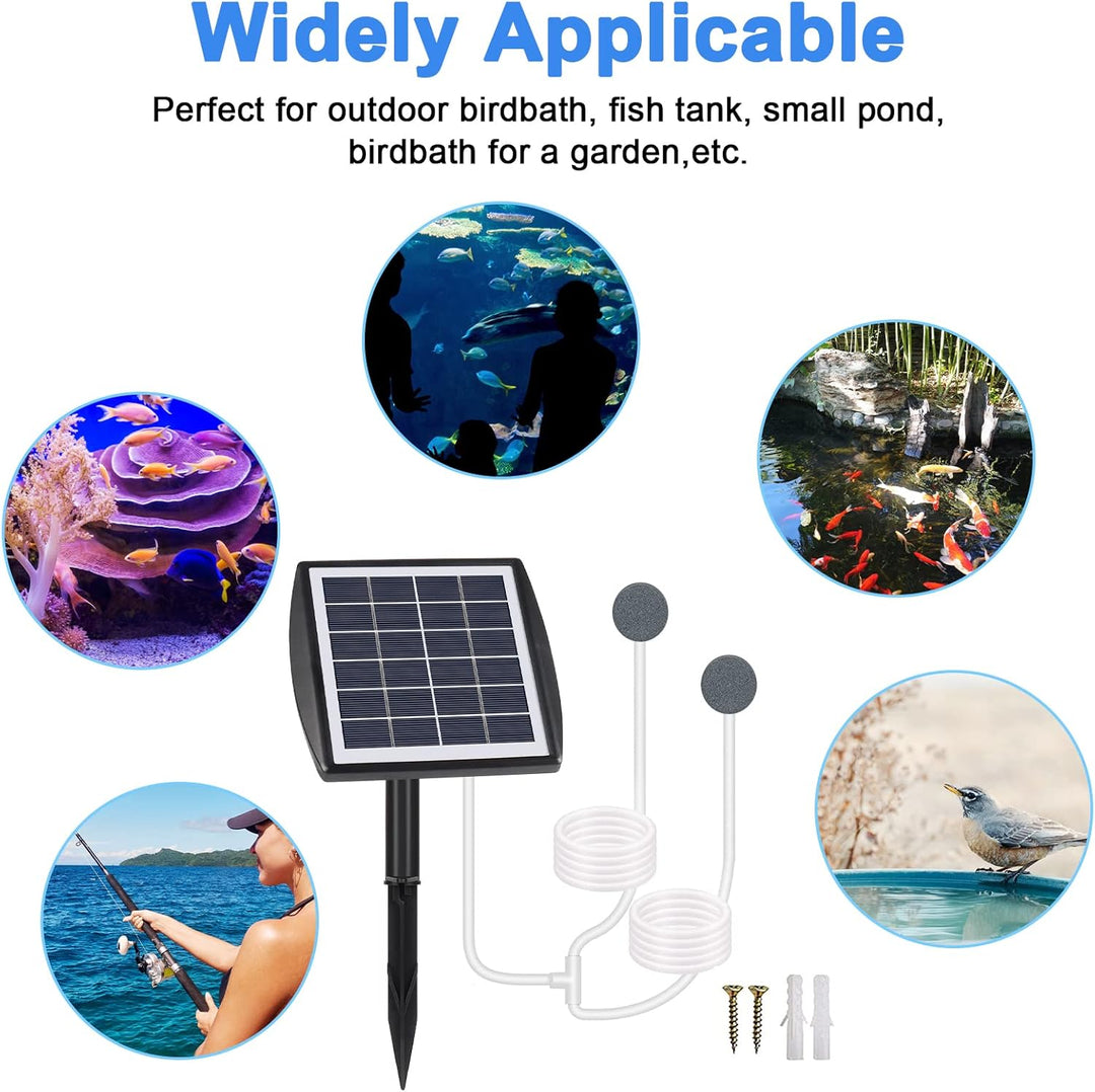 Fapiere Solárny prevzdušňovač jazierka – 2200 mAh batérie, 2 režimy, 2 W