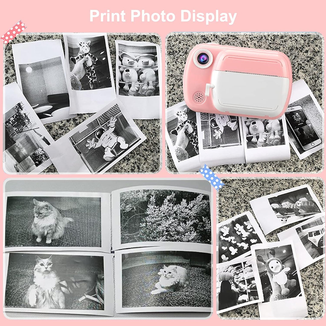 GlobalCrown Náhradní termopapír pro dětské instantní fotoaparáty – 5 rolí (5,7 × 3,0 cm), bezinkoustový tisk