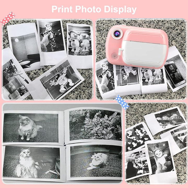 GlobalCrown Náhradní termopapír pro dětské instantní fotoaparáty – 5 rolí (5,7 × 3,0 cm), bezinkoustový tisk