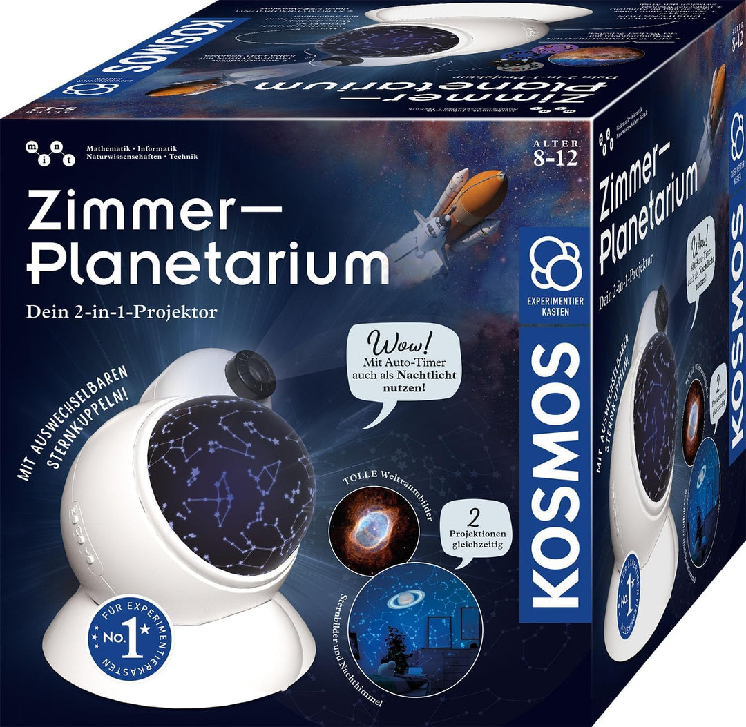 KOSMOS Domáce planetárium s duálnym projektorom | 32 vesmírnych snímok, mapy hviezdnej oblohy