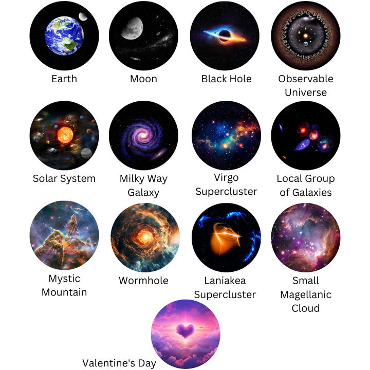 Projektor galaxie (PRO Edition) | Domáce planetárium - 13 kaziet a diaľkové ovládanie