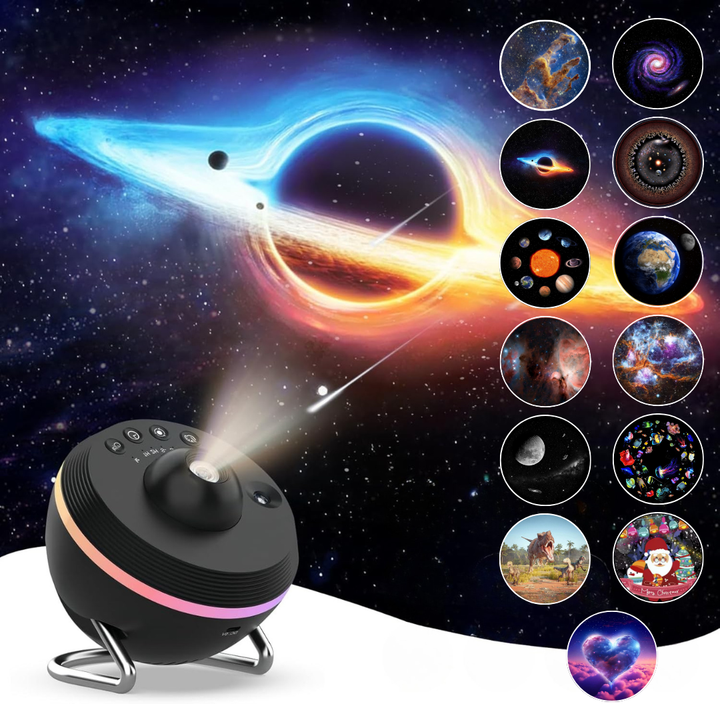 Projektor galaxie s funkciou meteoritu (5. generácia) | Domáce planetárium - 13 kaziet so snímkami v 4K kvalite