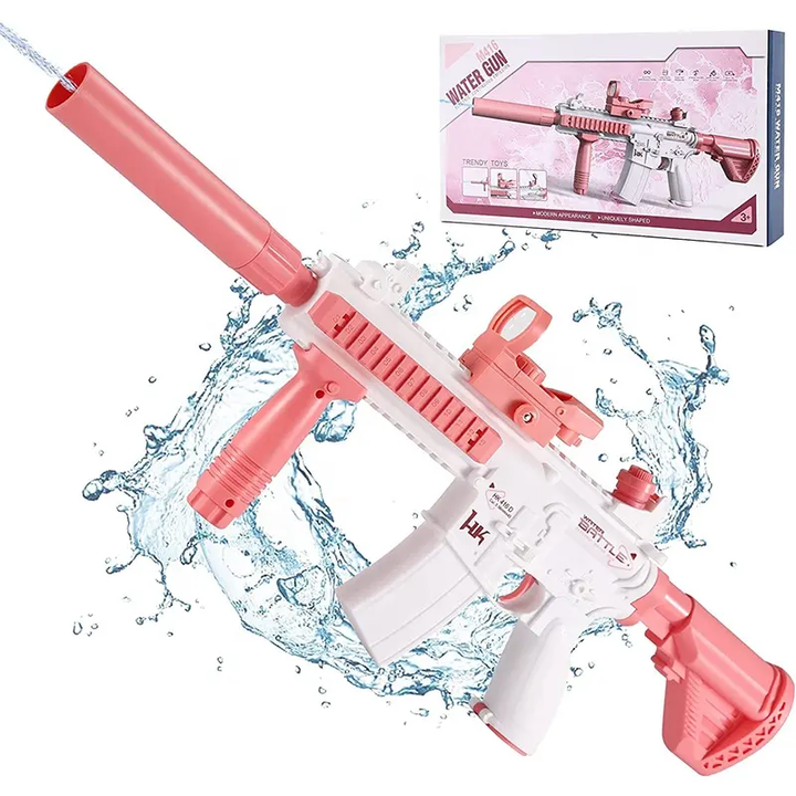 M416 Elektrická vodná pištoľ pre deti | Zabudovaný 370 ml zásobník, dostrel až 10 m