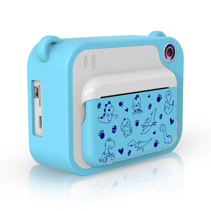 Uleway Dětský instantní fotoaparát s okamžitým tiskem, modrý
