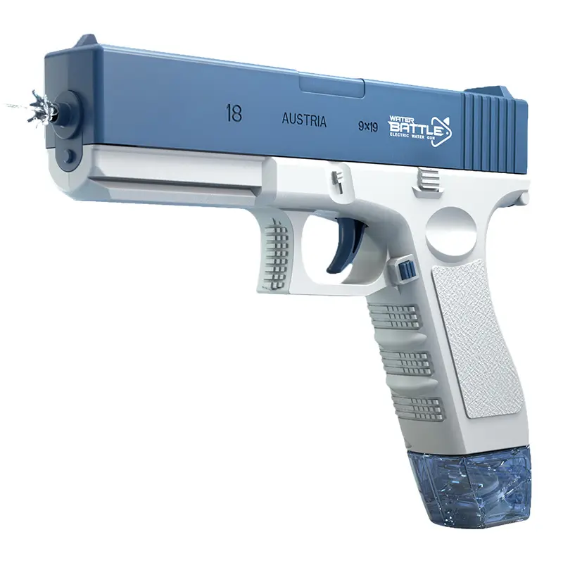 GLOCK Elektrická vodná pištoľ pre deti | Dlhý dostrel, 2 zásobníky, automatické strieľanie