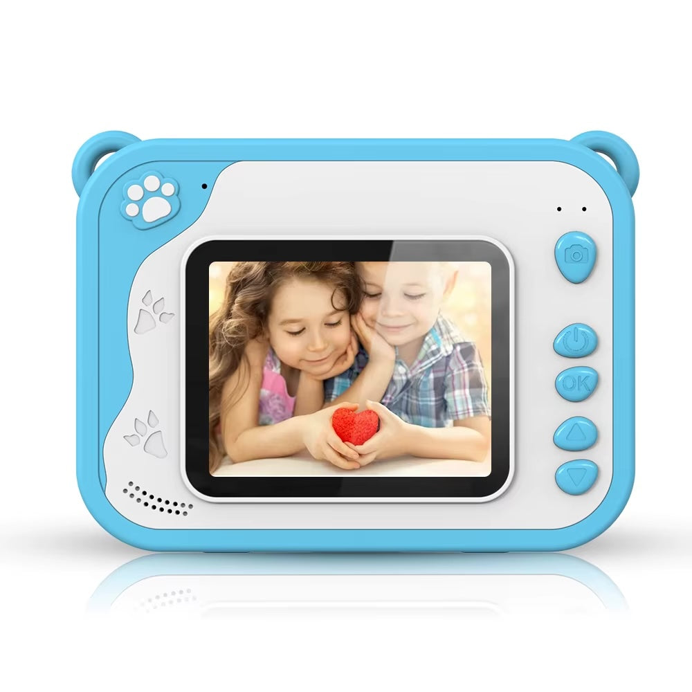 Uleway Dětský instantní fotoaparát s okamžitým tiskem, modrý