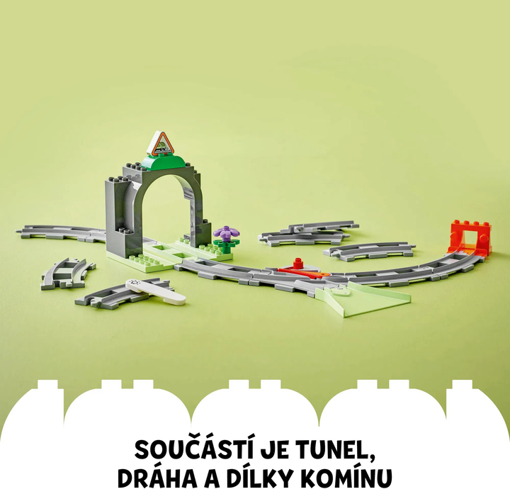 LEGO® DUPLO® 10425 Železničný tunel a koľaje – rozširujúca sada