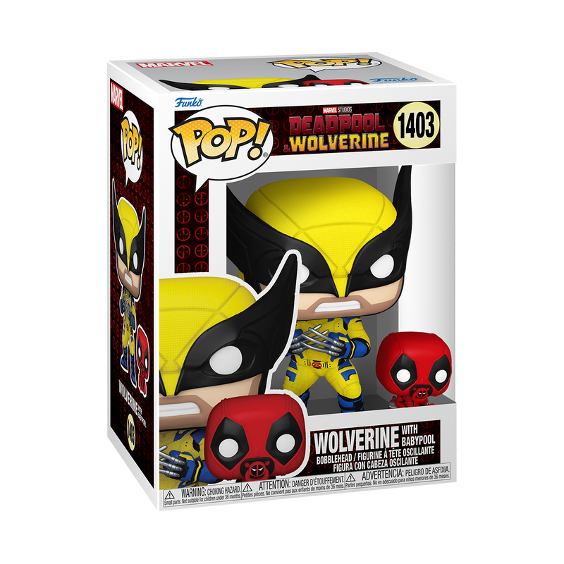 Funko Pop! & Buddy Wolverine s Babypoolom | Marvel zberateľská figúrka | DEADPOOL & WOLVERINE