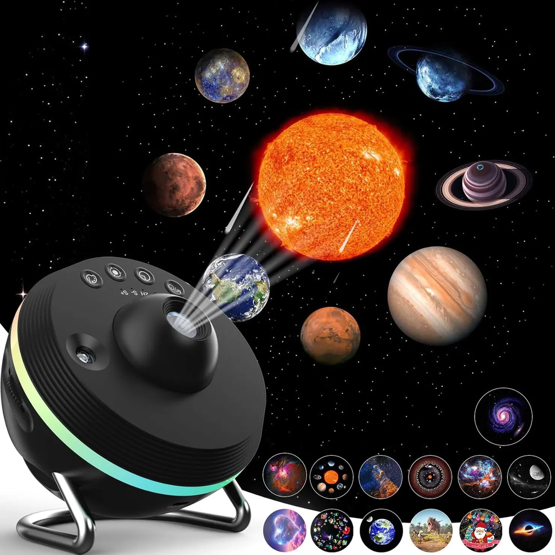 Projektor galaxie s funkciou meteoritu (5. generácia) | Domáce planetárium - 13 kaziet so snímkami v 4K kvalite