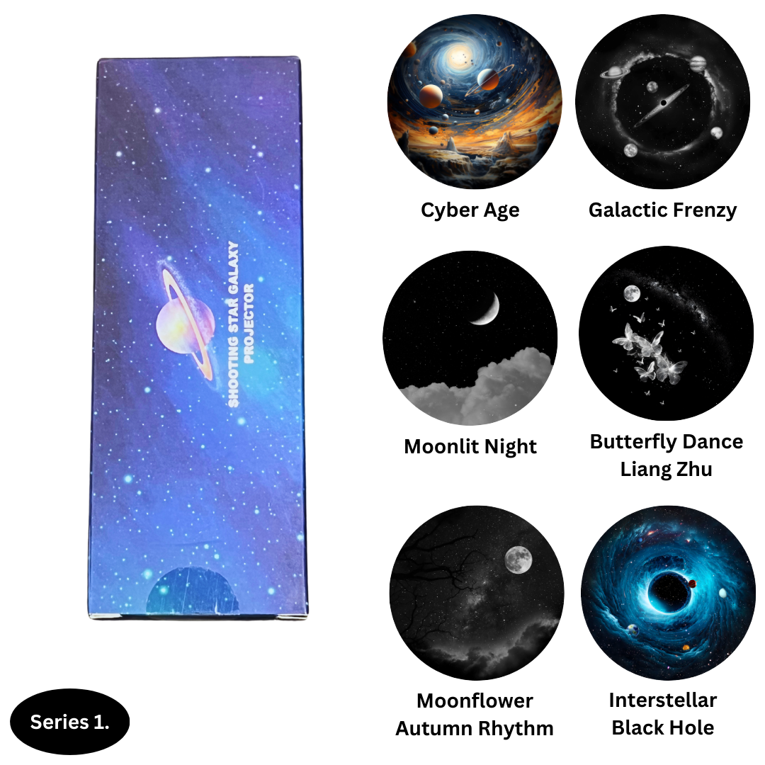 Doplňujúca sada kaziet pre projektor galaxie so simuláciou padajúcej hviezdy | Snímky v 4K kvalite