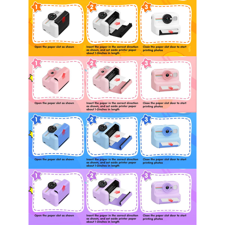 HiMont náhradný termopapier do detského instantného fotoaparátu – 5 roliek (5,7 × 3,0 cm)