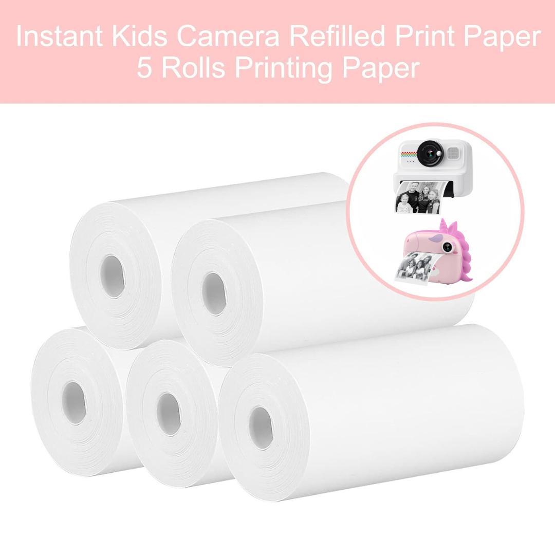 HiMont náhradný termopapier do detského instantného fotoaparátu – 5 roliek (5,7 × 3,0 cm)