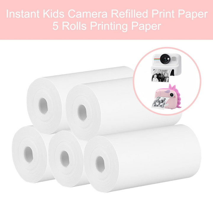 HiMont náhradný termopapier do detského instantného fotoaparátu – 5 roliek (5,7 × 3,0 cm)