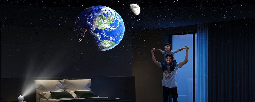 Originální dárek pro malé astronomy: Domácí planetárium s projekcí galaxie, planet, hvězd a vesmírných mlhovin