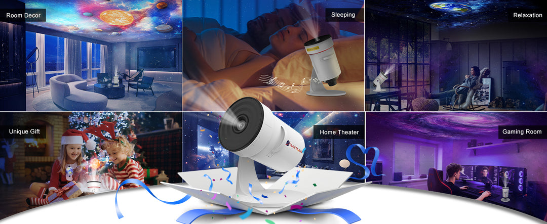 Projektor galaxie 8. generácie - 10 kaziet so snímkami v 4K kvalite