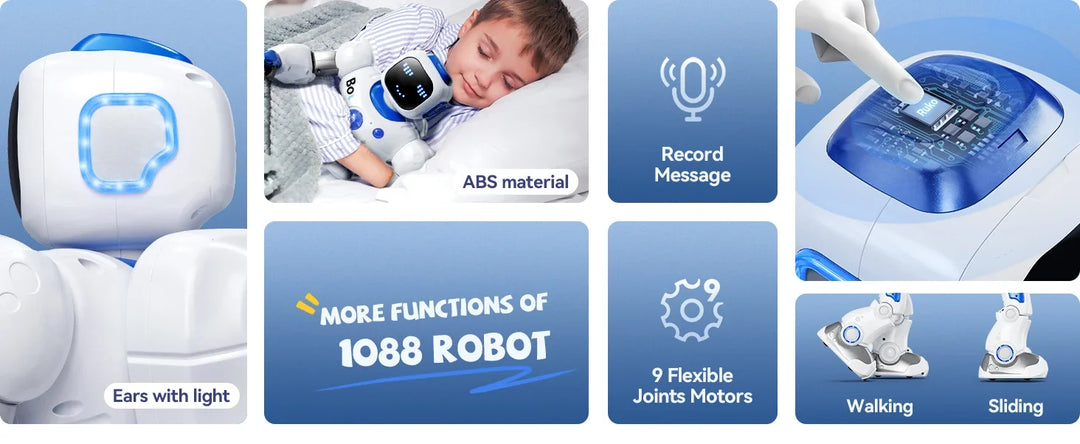 Ruko 1088 Carle – velký programovatelný robot pro děti s aplikací a hlasovým ovládáním