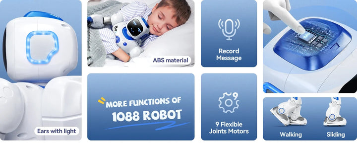 Ruko 1088 Carle – velký programovatelný robot pro děti s aplikací a hlasovým ovládáním