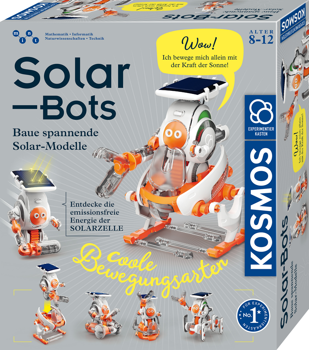 KOSMOS Solar Bots – přední strana balení solární stavebnice
