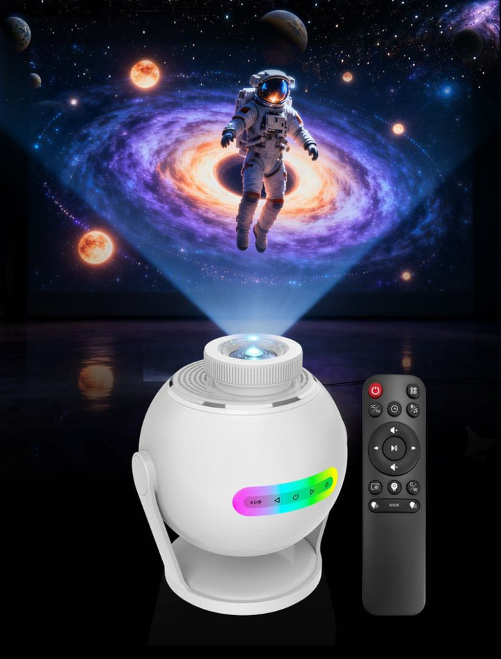 Nanxin Dynamický 3D projektor galaxie SK19 – 60 video scén, Bluetooth reproduktor a dálkové ovládání
