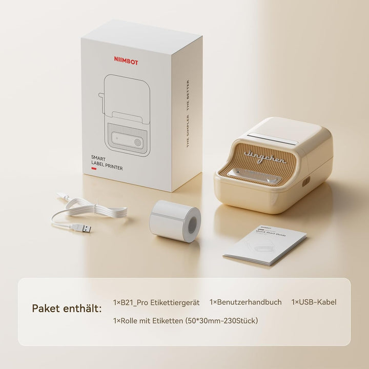 NIIMBOT B21 Pro - Tlačiareň štítkov s dvojfarebnou tlačou