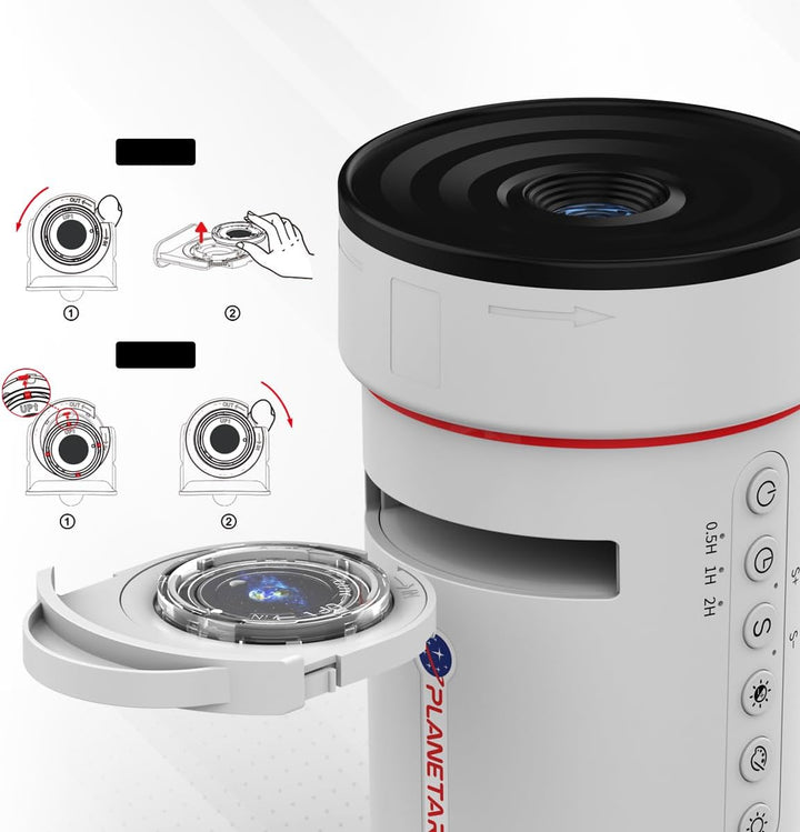 Projektor galaxie s funkcí meteoritu (8. generace) - 10 kazet se snímky ve 4K kvalitě