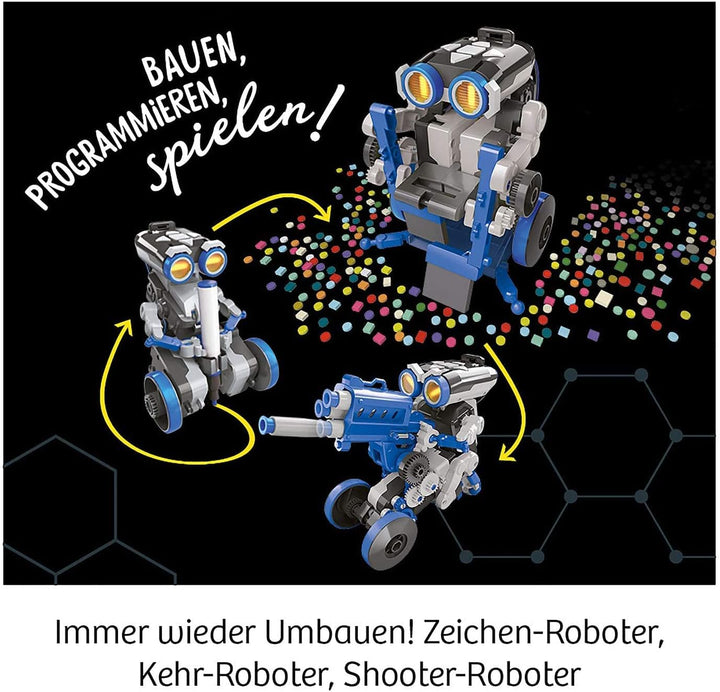 KOSMOS Morpho robotická hračka 3 v 1 | Funkcia kreslenia, zametania a streľby