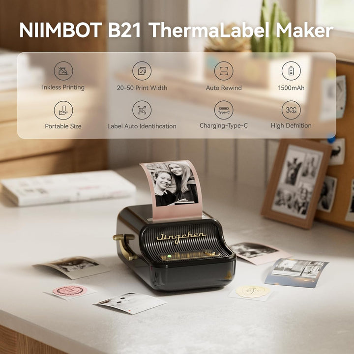 NIIMBOT B21 Pro - Tlačiareň štítkov s dvojfarebnou tlačou