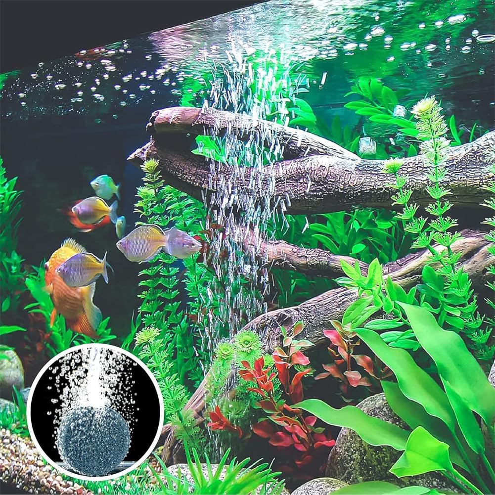 Fapiere Náhradní vzduchovací kameny do jezírka a akvária – 4 ks | průměr 4 cm | silikátové