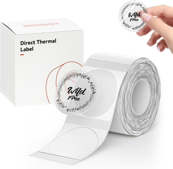 Niimbot transparentné samolepiace štítky pre tlačiarne B21, B21S, B1, B3S