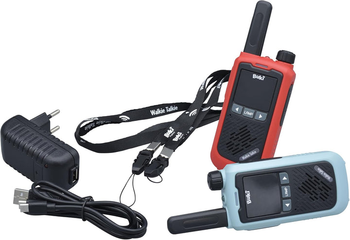 BUKI TW05 – Dětské vysílačky s dobíjecí baterií (dosah až 5 km)