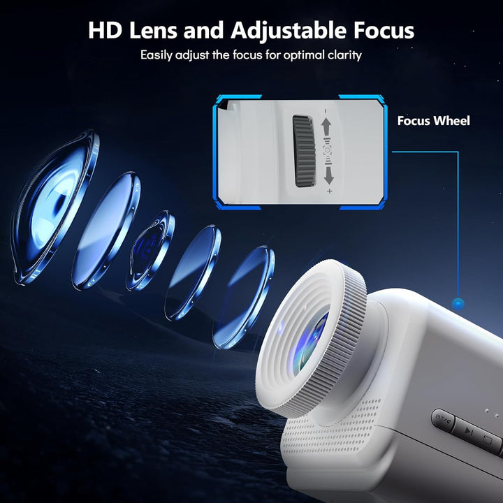 Hologramový 3D projektor - 60 dynamických scén, Bluetooth reproduktor, dálkové ovládání, noční světlo
