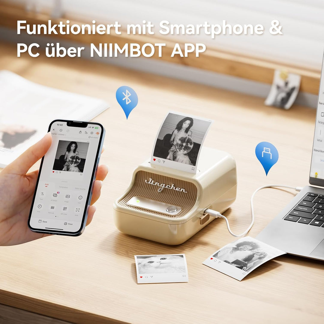 NIIMBOT B21 Pro - Tlačiareň štítkov s dvojfarebnou tlačou