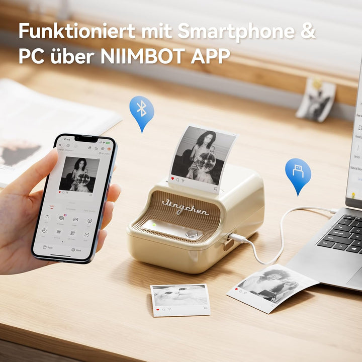 NIIMBOT B21 Pro - Tlačiareň štítkov s dvojfarebnou tlačou