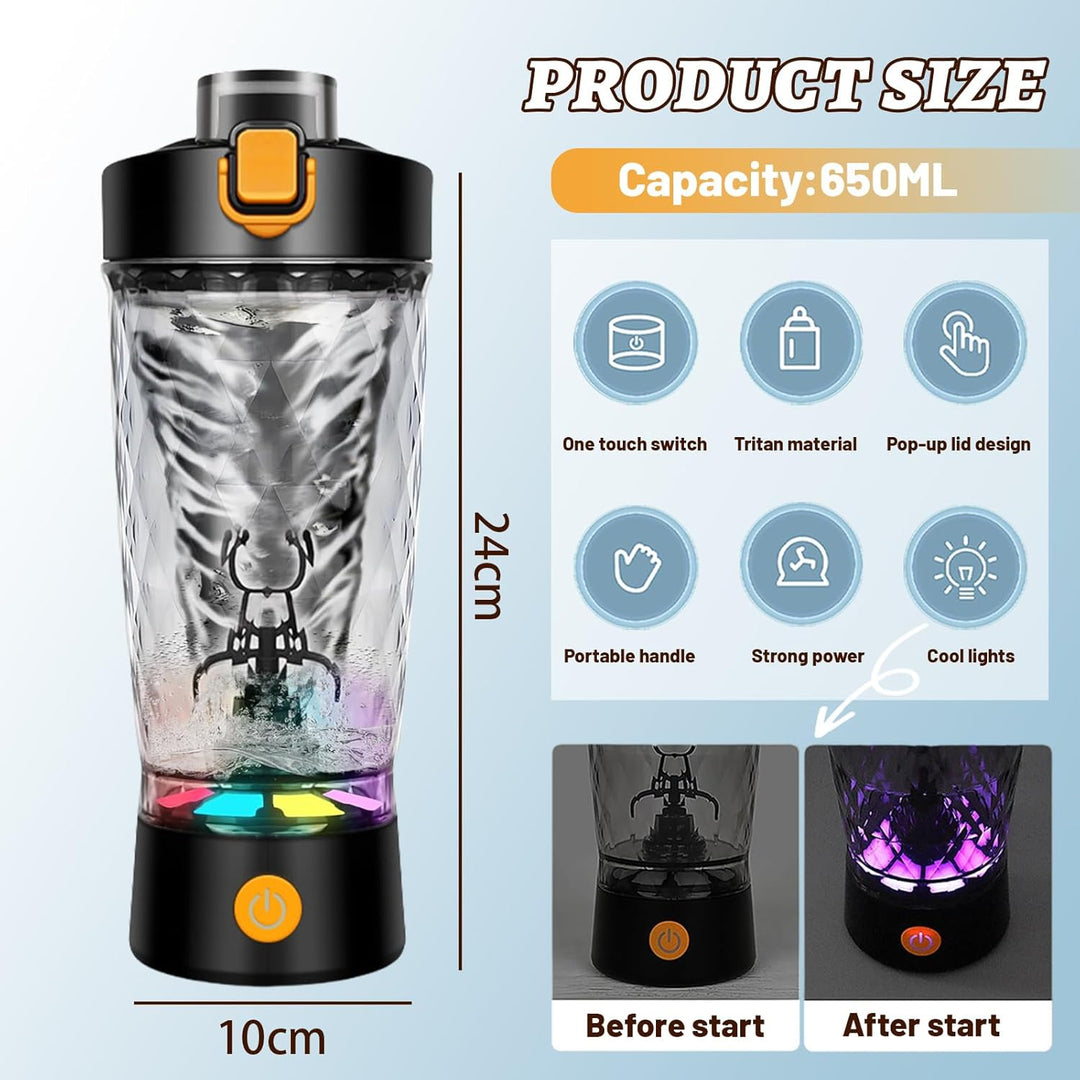 Flintronic Přenosný elektrický shaker na protein 650 ml