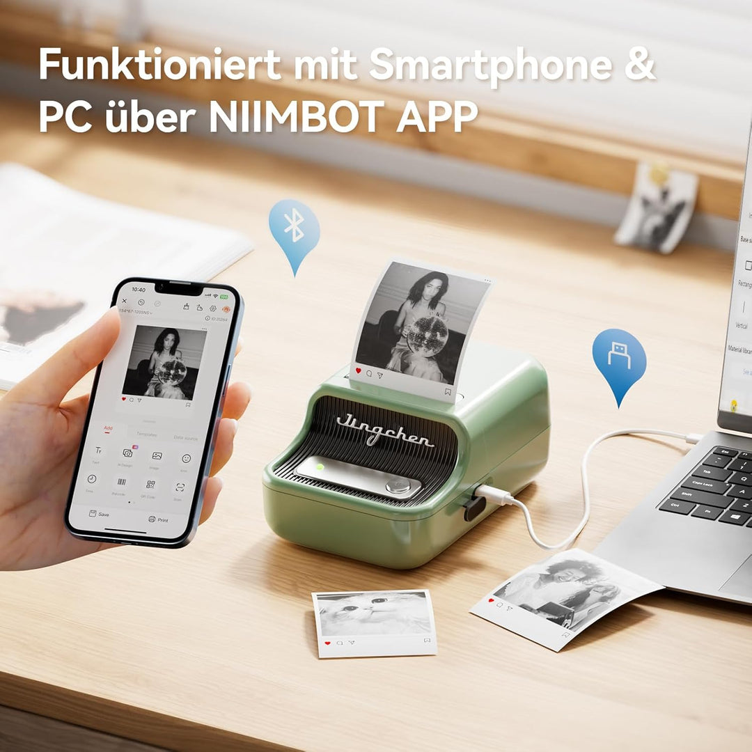NIIMBOT B21 Pro - Tlačiareň štítkov s dvojfarebnou tlačou