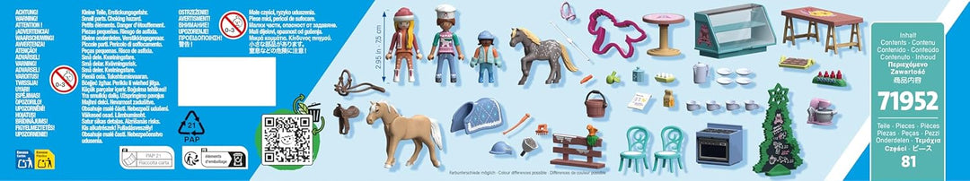 PLAYMOBIL 71952 – Adventní kalendář „Vánoční pečení v jezdecké kavárně“, Horses of Waterfall