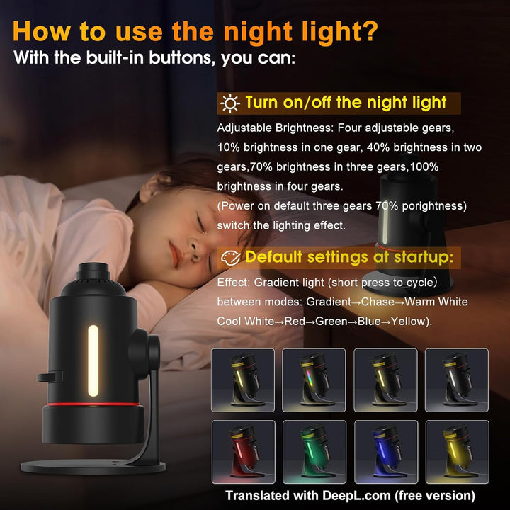 Projektor galaxie 8. generácie - 10 kaziet so snímkami v 4K kvalite