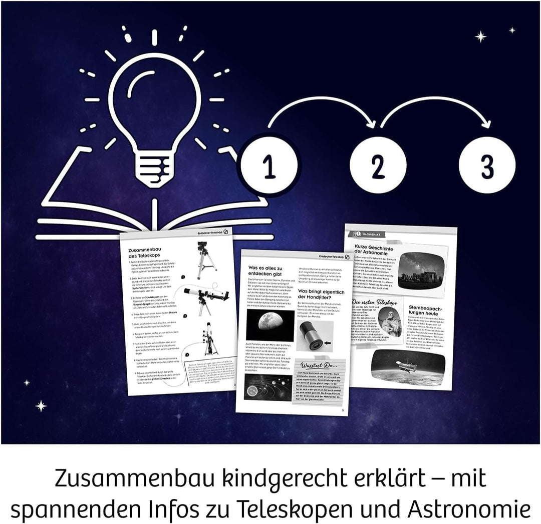 KOSMOS Teleskop pre deti | Až 100 x zväčšenie