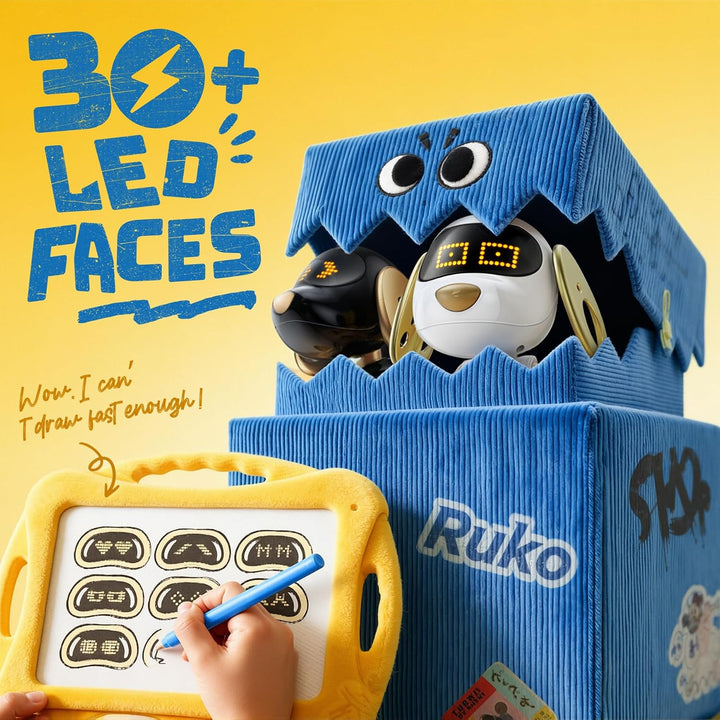 Ruko 18011 Inteligentní robotický pes s LED výrazy a dálkovým ovládáním