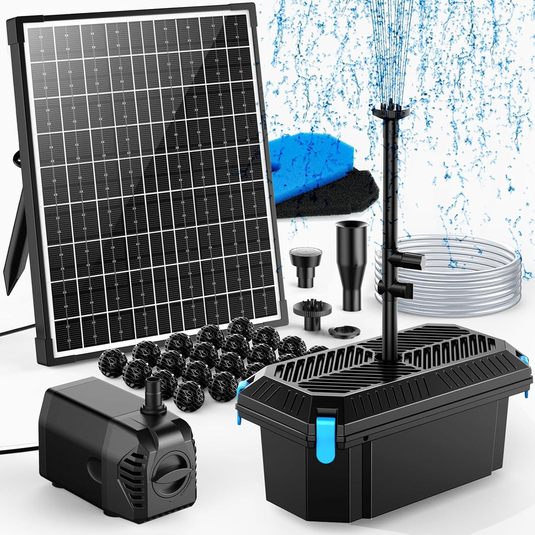 Solární jezírkový filtr s čerpadlem FA201 - 20 W panel, průtok 1200 l/h, biologická filtrace