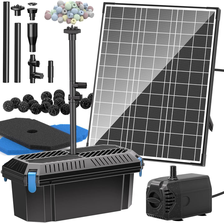 Solární jezírkový filtr s čerpadlem FA201 - 20 W panel, průtok 1200 l/h, biologická filtrace