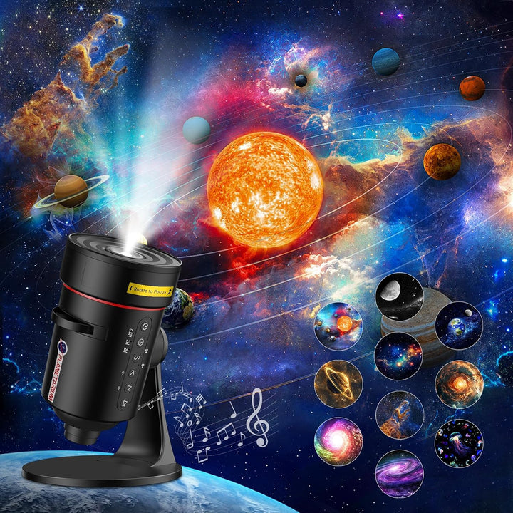 Projektor galaxie s funkciou meteoritu (8. generácia) - 10 kaziet so snímkami v 4K kvalite
