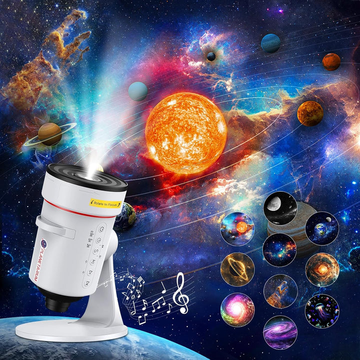 Projektor galaxie s funkciou meteoritu (8. generácia) - 10 kaziet so snímkami v 4K kvalite