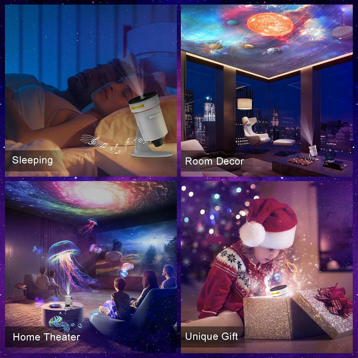 Projektor galaxie 8. generácie - 10 kaziet so snímkami v 4K kvalite